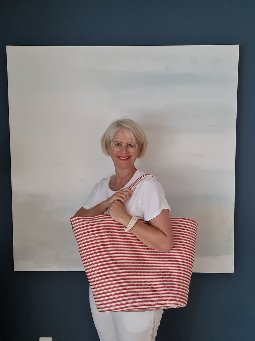 Strandtasche geringelt