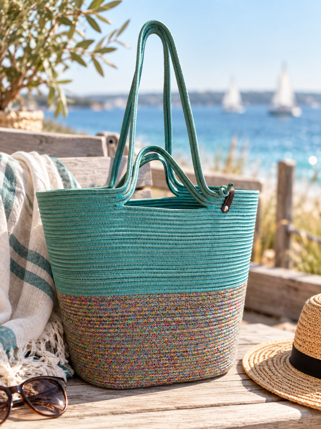 Seiltasche „Küstenflimmern“ von Seilschaften (KI-Bild)