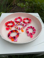 „Maritimes Farbspektakel pink“ Armband Mix