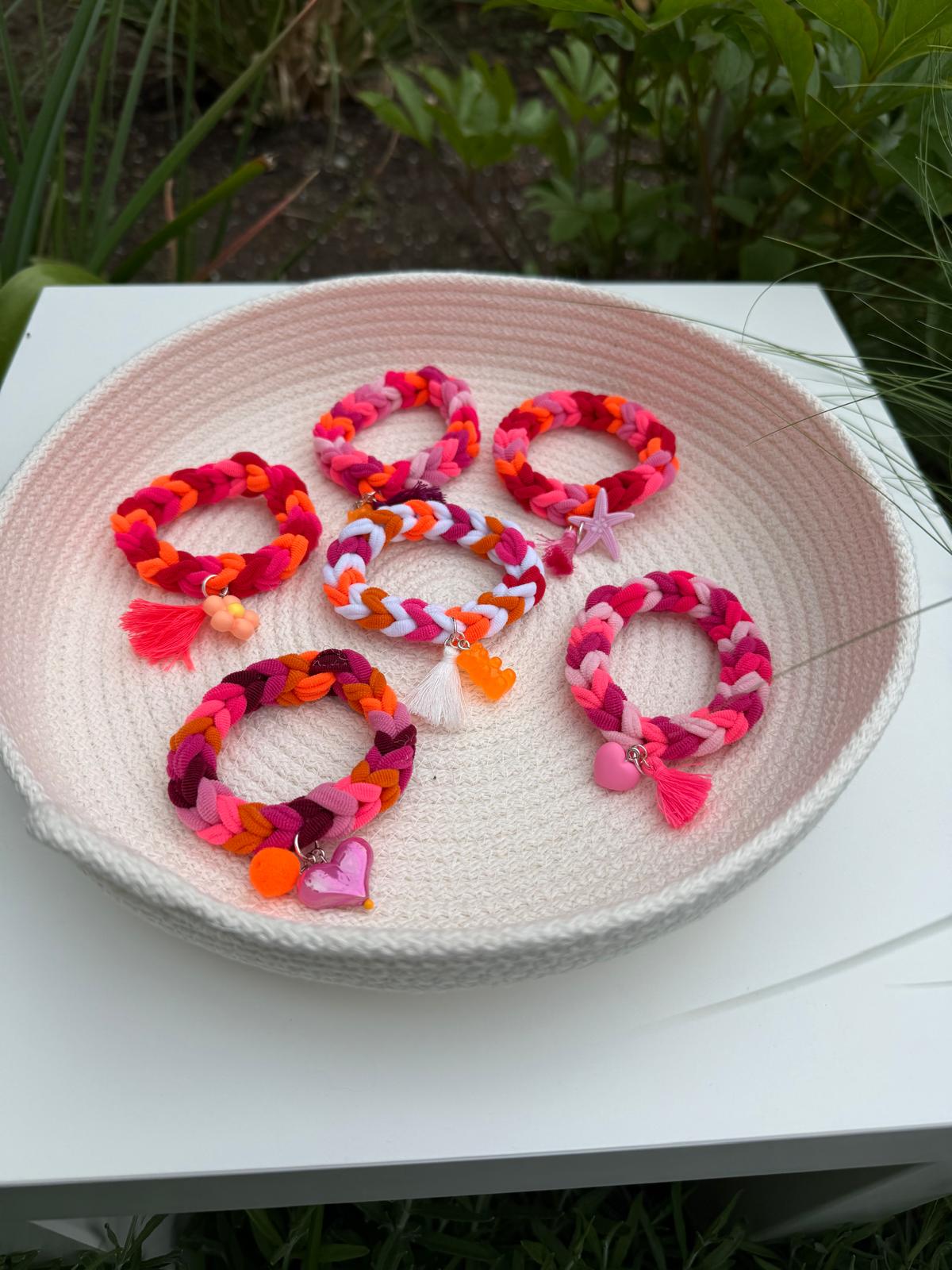 „Maritimes Farbspektakel pink“ Armband Mix