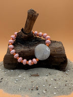 „Rosé Glow“ Armband – Warme Pastelltöne treffen auf Orange