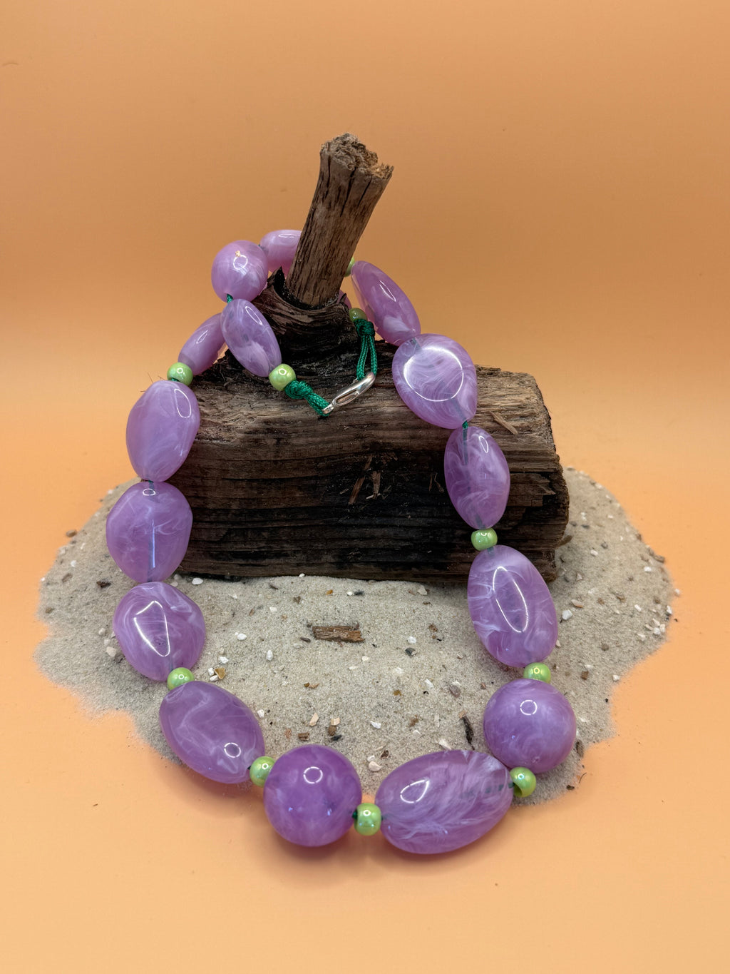 „Smilla Flieder“ 🌊 - Statement Kette
