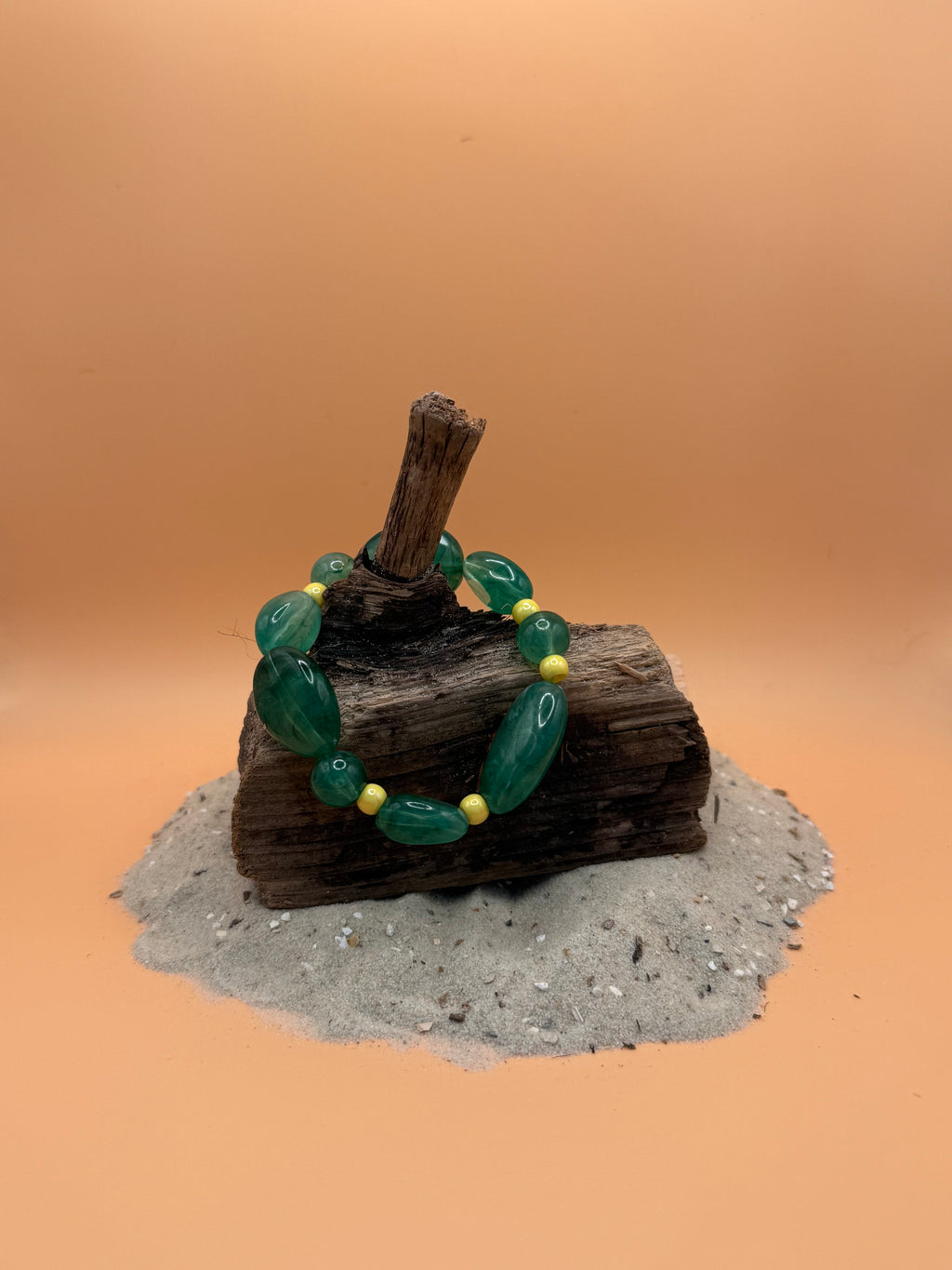 " Lemon Forest " Dunkel Grünes Armband
