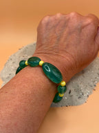 " Lemon Forest " Dunkel Grünes Armband