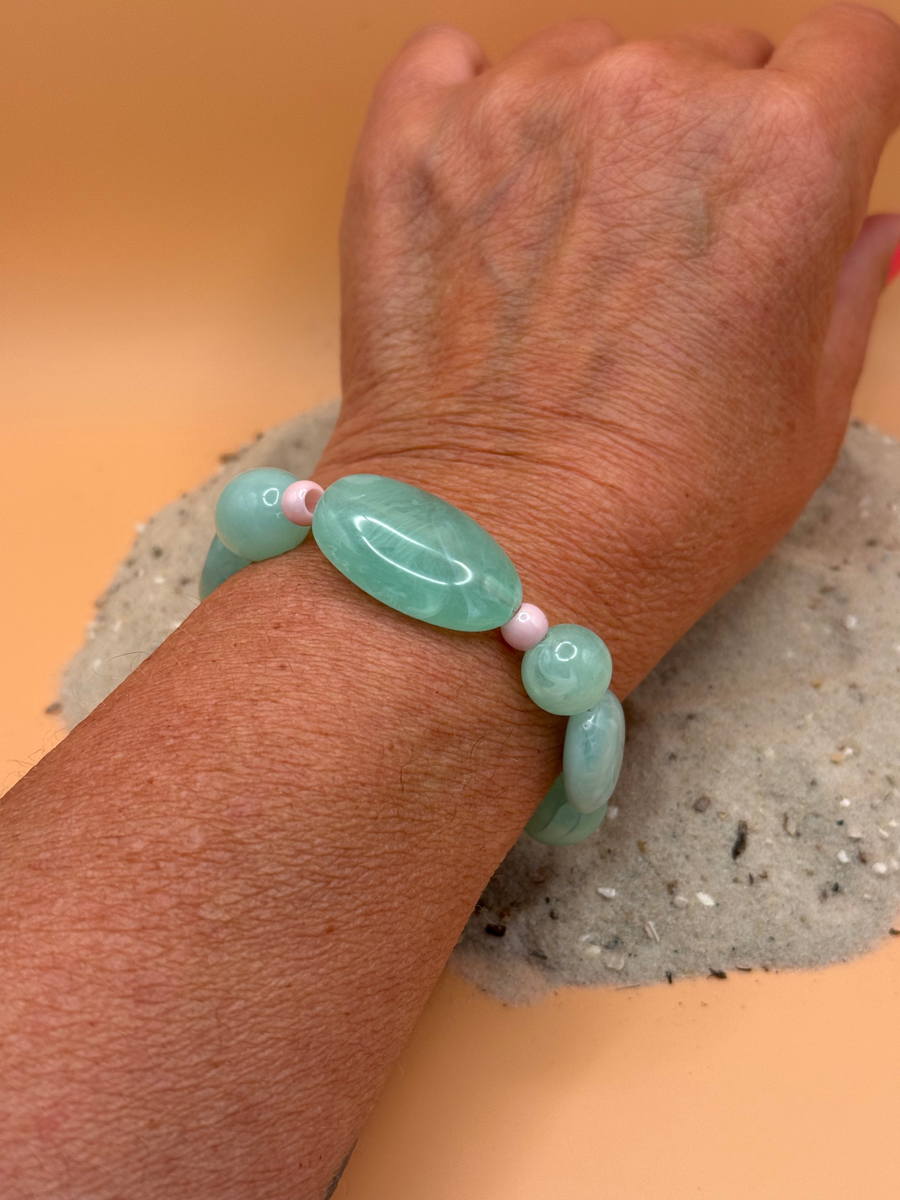 " Ocean Mint & Candy " Armband