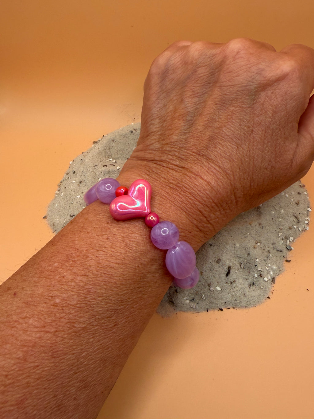 „Herz Flieder“ Armband