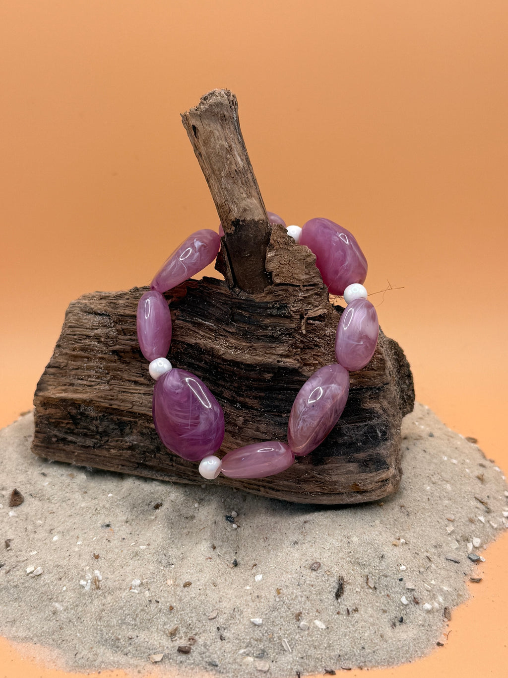 „ Lila Pearl Vibes “ Armband