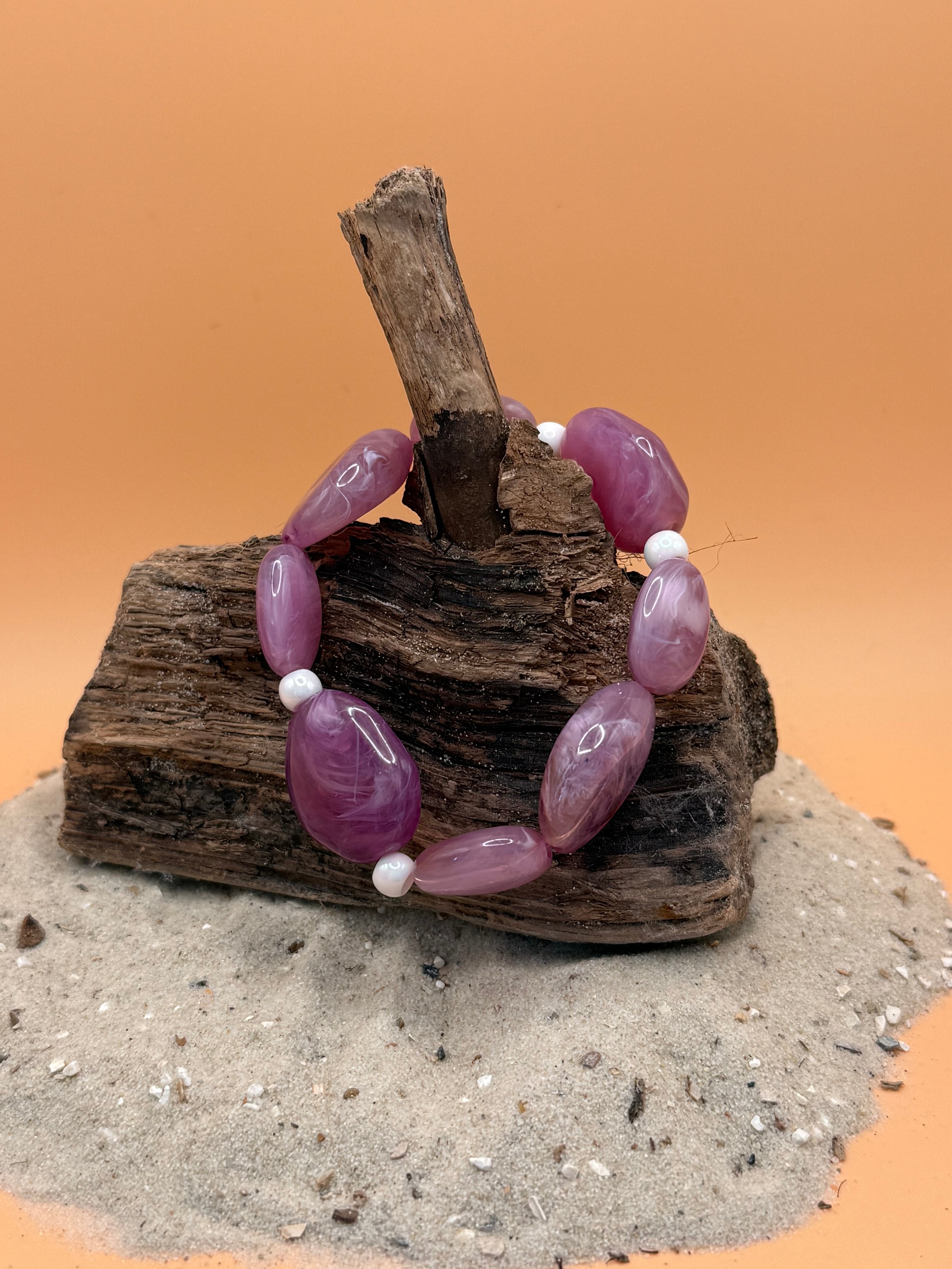 „ Lila Pearl Vibes “ Armband