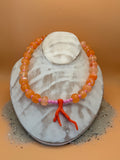 „Korallen-Knistern“ 🪸  Orange trifft auf kräftiges Rosa