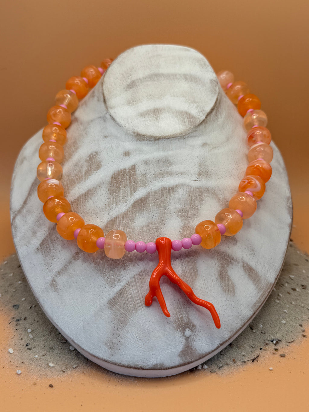 „Korallen-Knistern“ 🪸  Orange trifft auf kräftiges Rosa