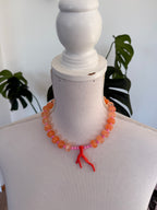 „Korallen-Knistern“ 🪸  Orange trifft auf kräftiges Rosa