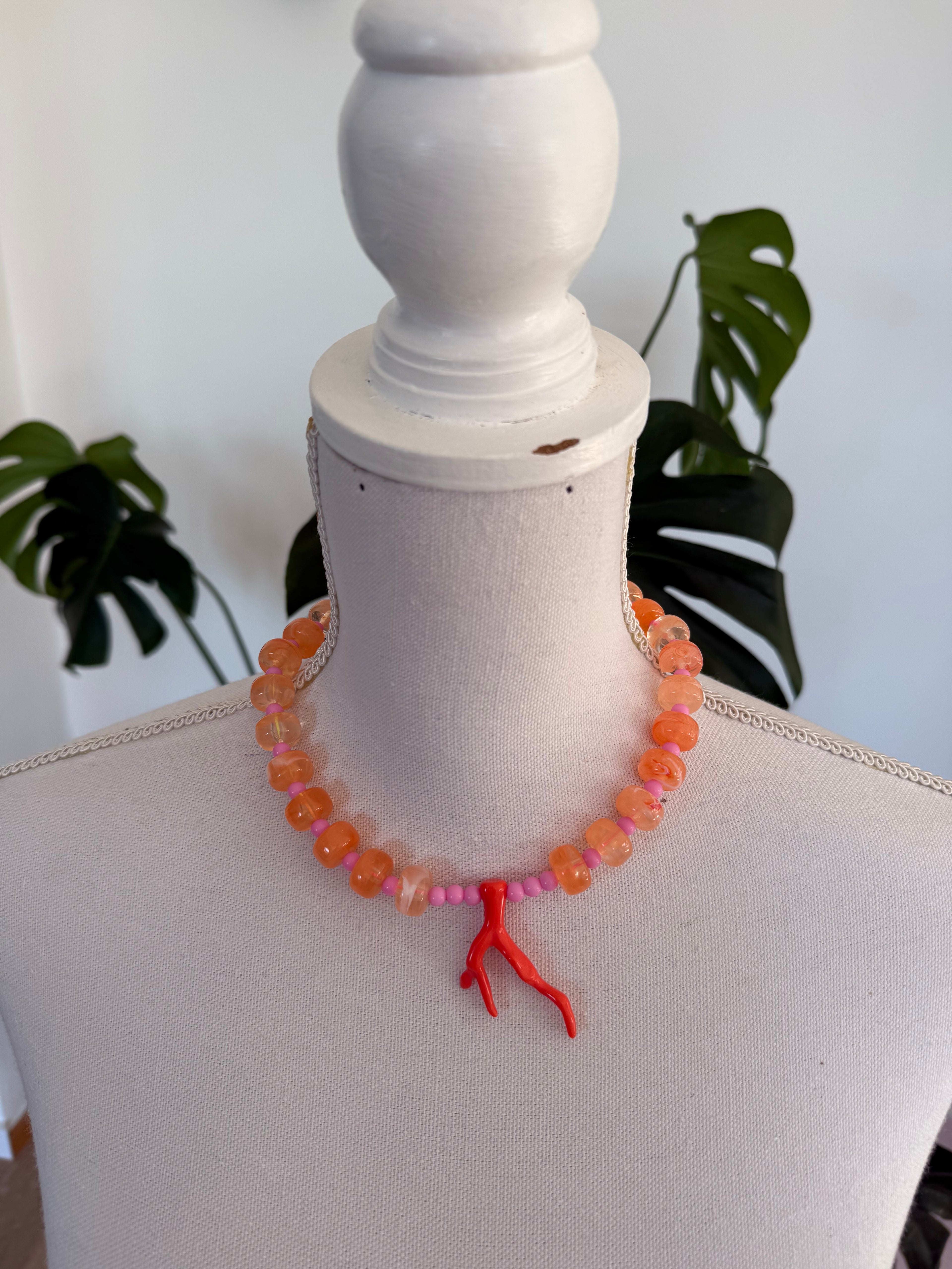 „Korallen-Knistern“ 🪸  Orange trifft auf kräftiges Rosa