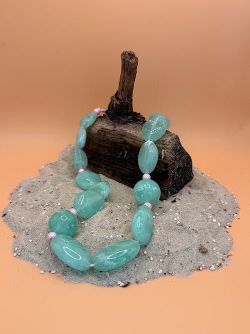 "Ocean Mint & Candy" - Statement Kette