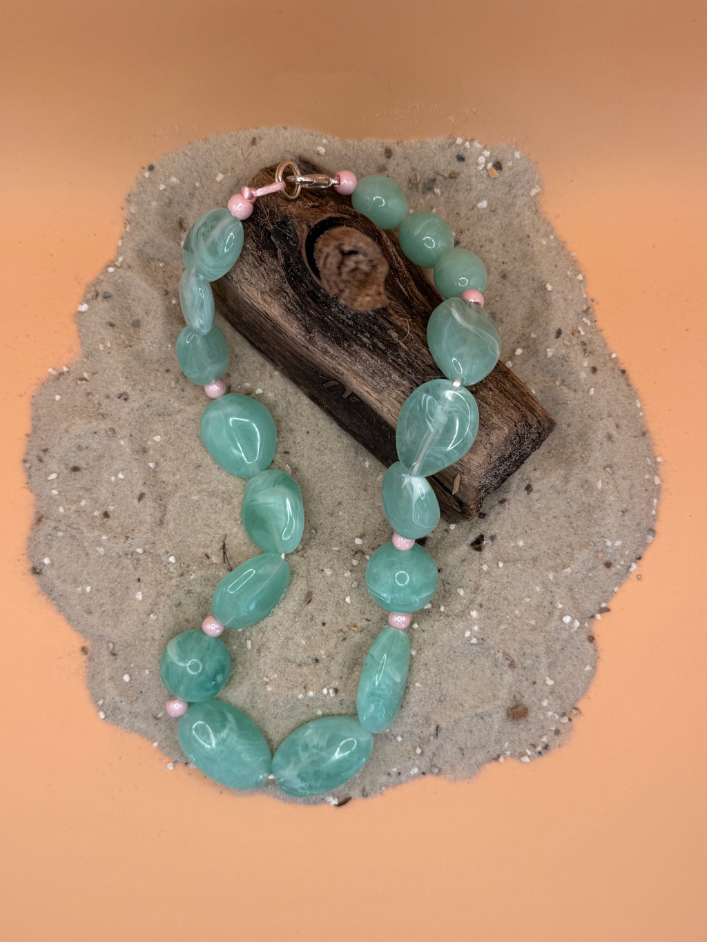 "Ocean Mint & Candy" - Statement Kette