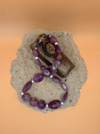 "Lila Pearl Vibes" - Statement Kette