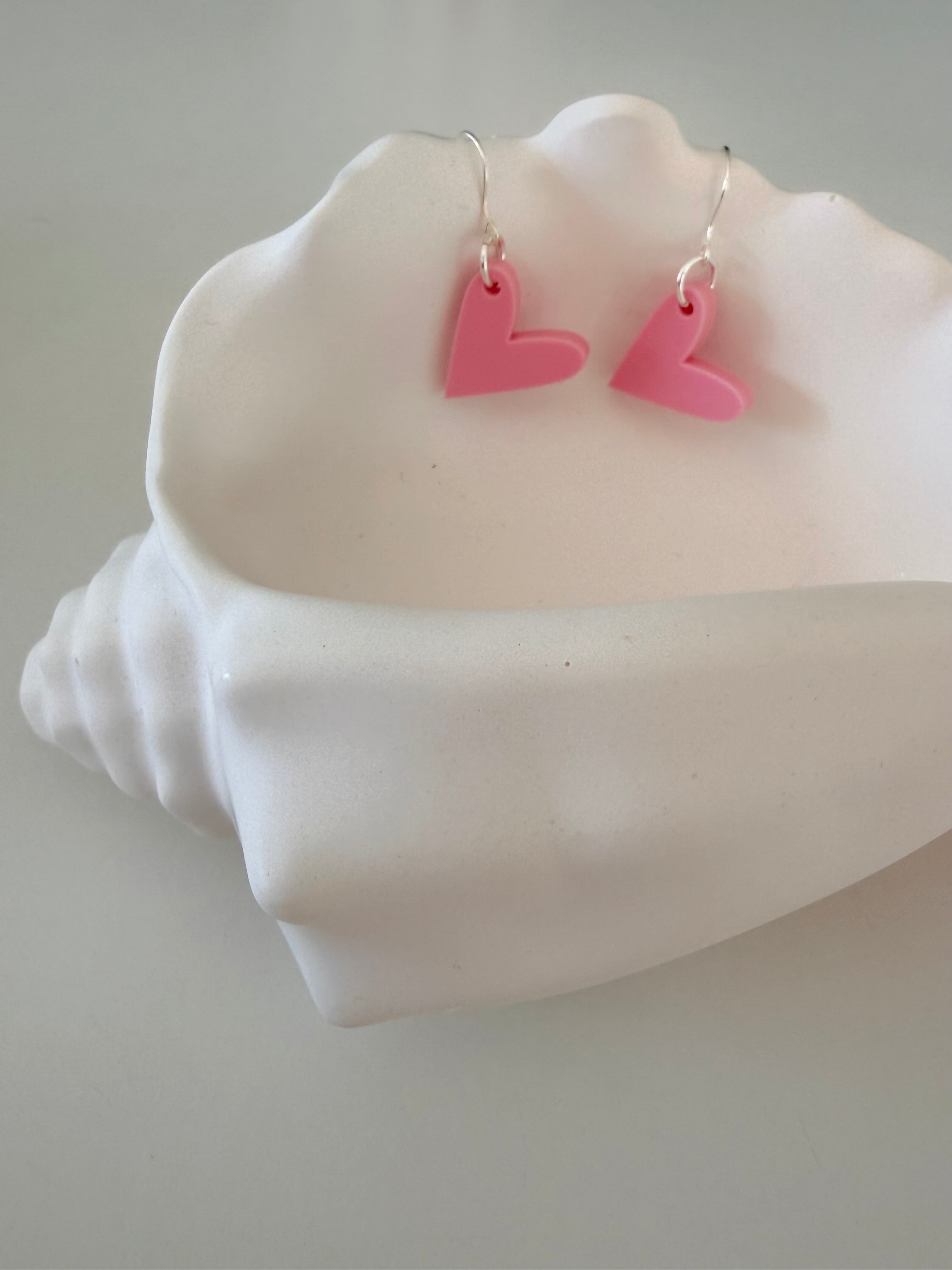„Herzensbrise Pastell Pink“ Ohrhaken