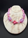 „Herz Flieder“  - Statement Kette
