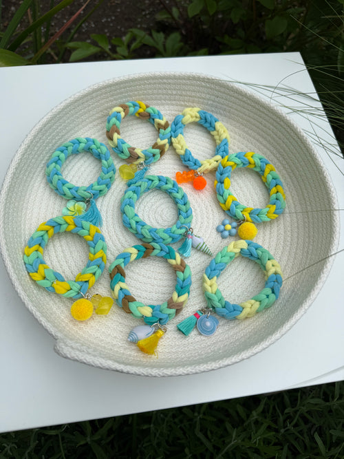 "Maritimes Farbspektakel Blau" Armband Mix