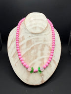 „Deich Blüte“ –  Kräftige Shiny Pink Kette