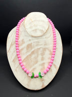 „Deich Blüte“ –  Kräftige Shiny Pink Kette