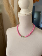 „Deich Blüte“ –  Kräftige Shiny Pink Kette