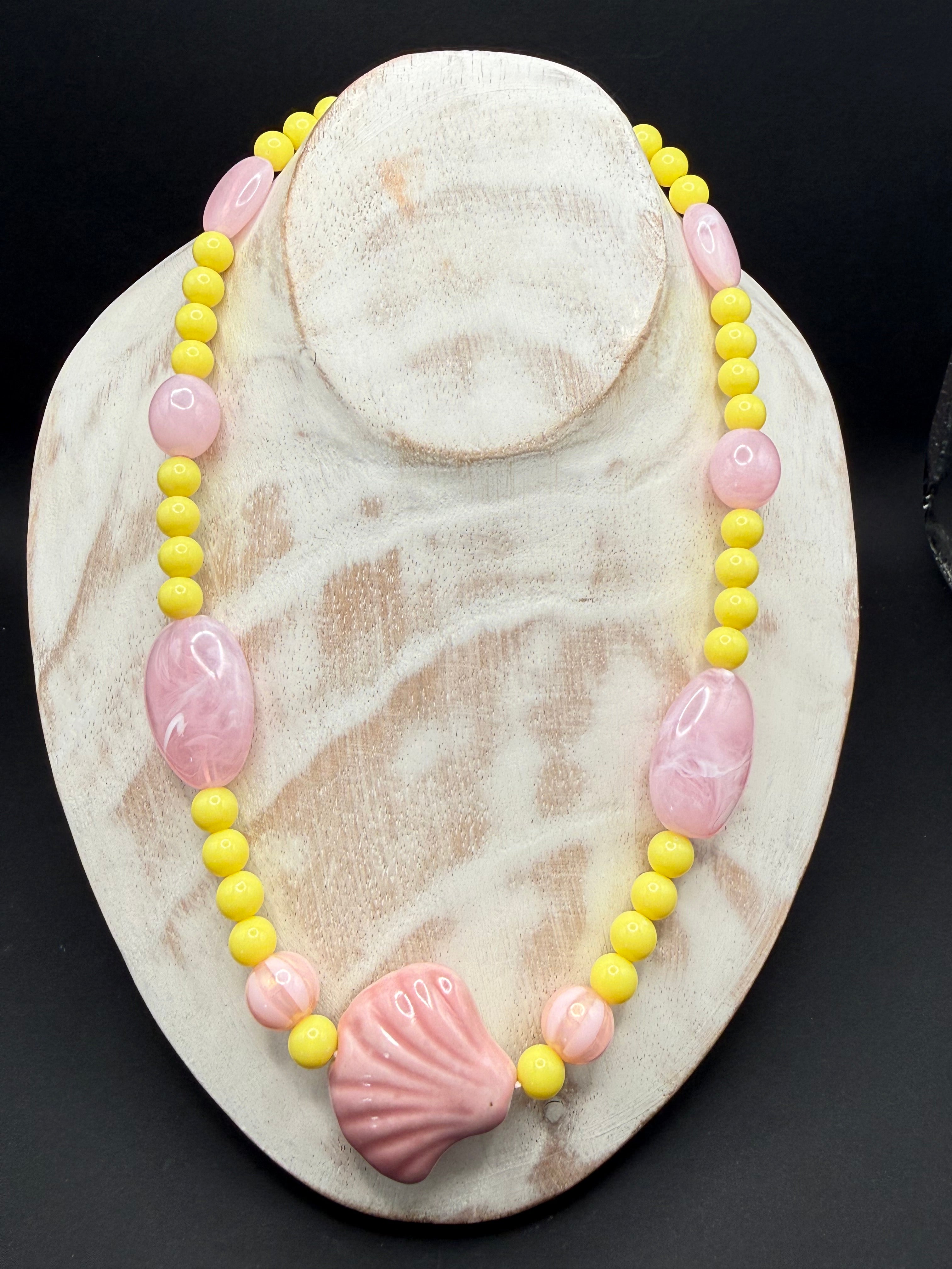 „Deichmuschel Deluxe" –  Hellgelb trifft Rosa