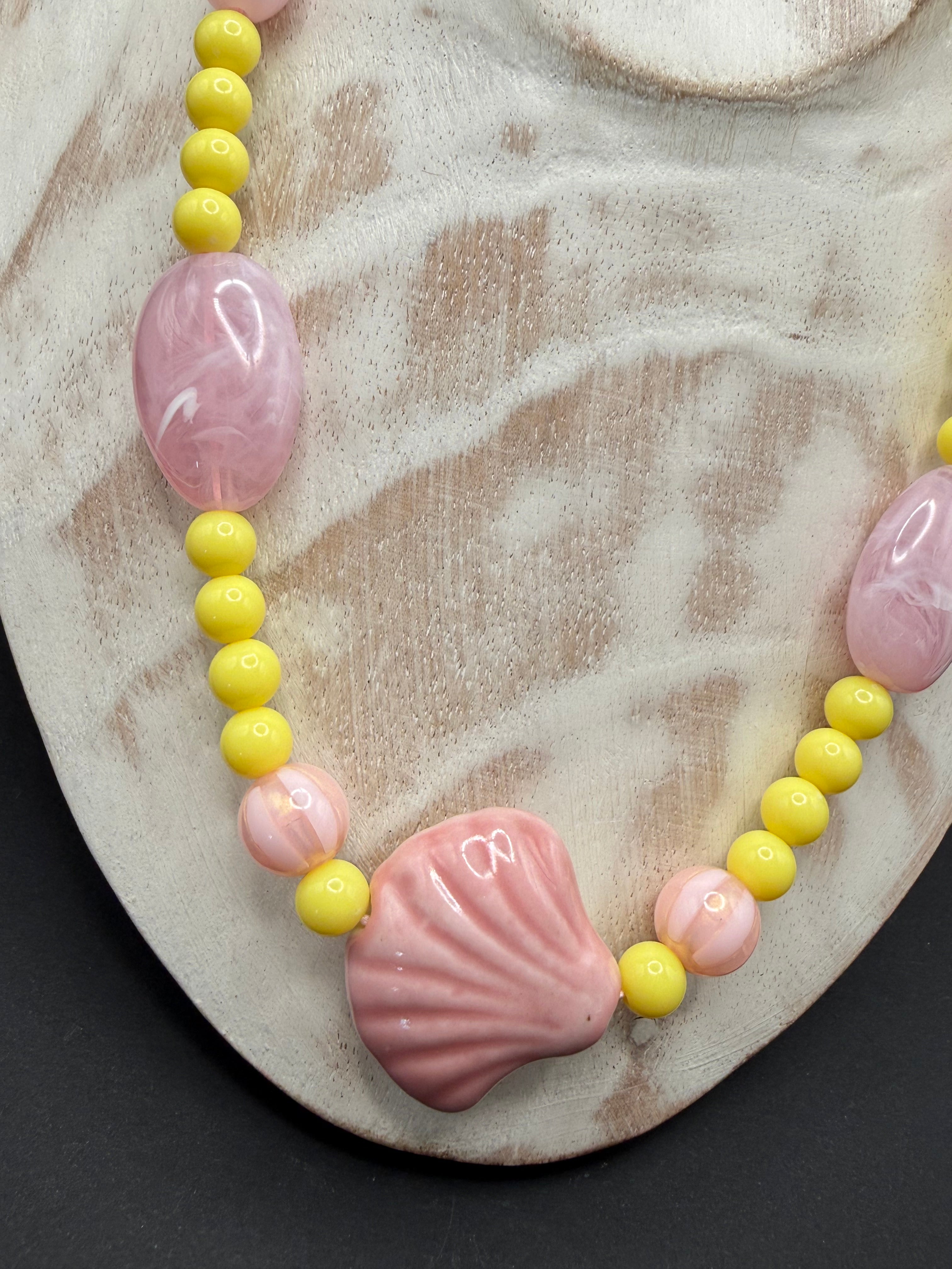 „Deichmuschel Deluxe" –  Hellgelb trifft Rosa