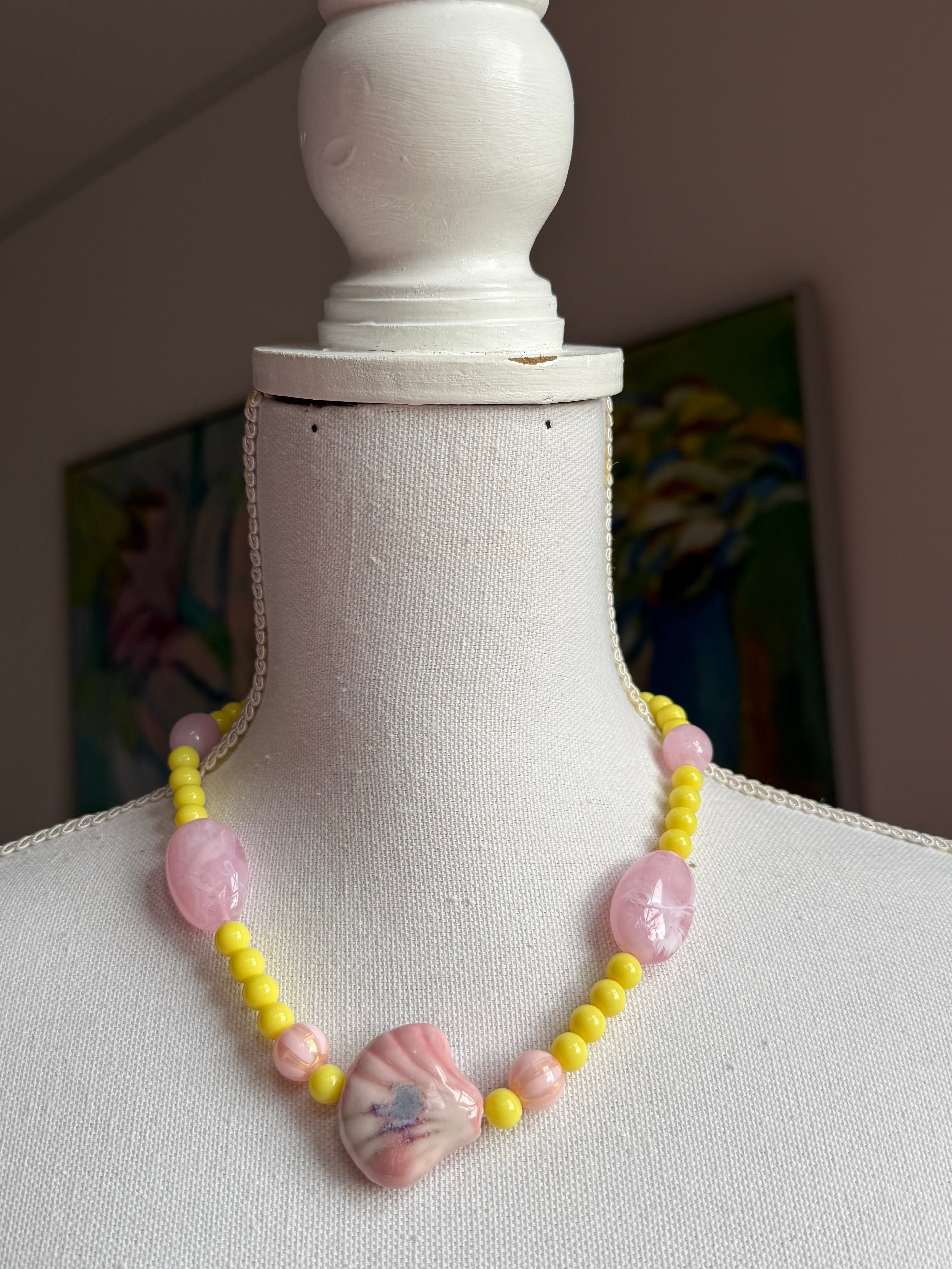 „Deichmuschel Deluxe" –  Hellgelb trifft Rosa