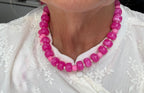 " Pinker Kluntje" – Pinke Perlenkette
