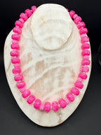 " Pinker Kluntje" – Pinke Perlenkette