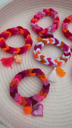 „Maritimes Farbspektakel pink“ Armband Mix