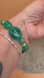 " Lemon Forest " Dunkel Grünes Armband